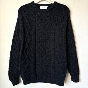 Aran Islands Knitwear 100% Wool Cable Knit Sweater